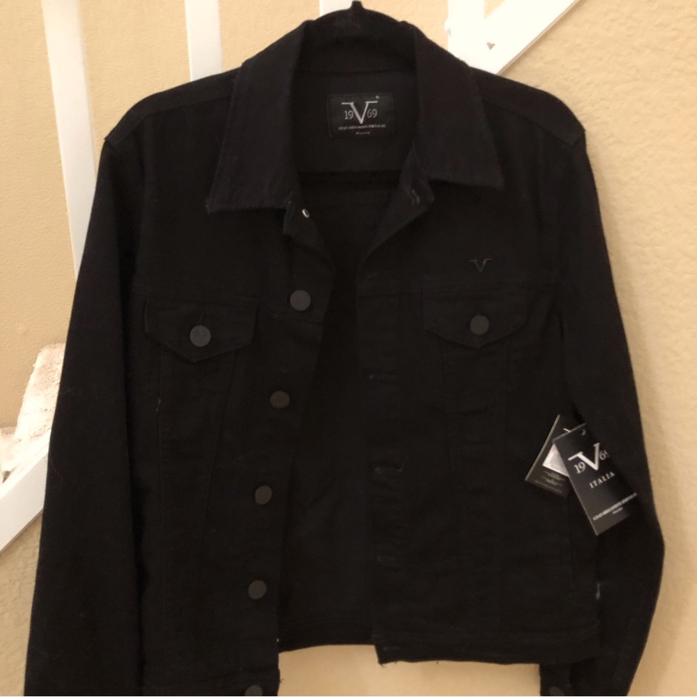 V 1969 Abbligiamento Sportivo jean jacketNWT